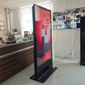 Floor Standing Digital Signage 75 Inch Touch Screen Kiosk 4K LCD Display