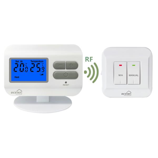 Buy NTC Sensor Omron Relay Wireless RF Gas Boiler Thermostat at wholesale prices