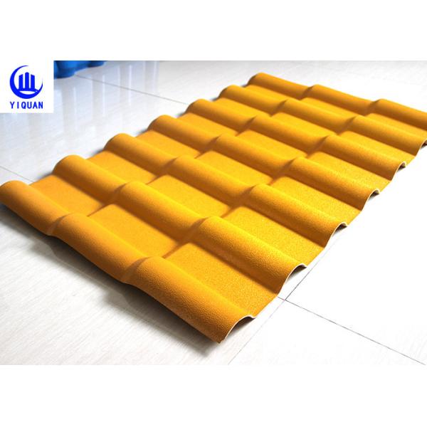 Buy Asa Synthetic Resin Roof Tile , Spanish Bamboo Wave Pvc Roofing Sheets at wholesale prices