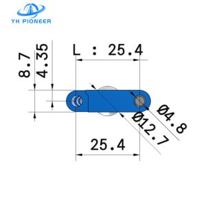 Polyoxymethylene POM Plastic Modular Belt With Roller For Automation And Sorting