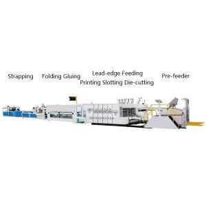 Automatic Flexo Printing Die-cutting Machine with Removable Slotting, Lead-edge