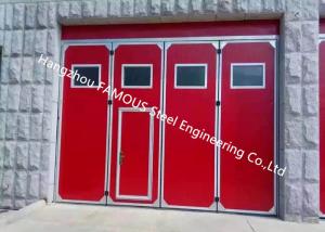 Quality Aluminum Seal Accordion Doors Multi Panels Hinged Industrial Garage Doors Folding For Warehouse for sale
