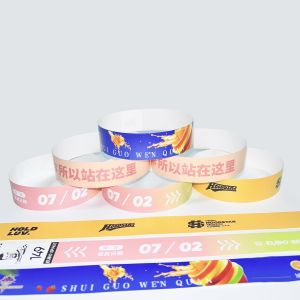 UV Resistant Customized Wristband with Security Slits for Sale