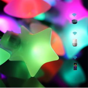 Wifi Smart Outdoor String Lights Alexa Google Festoon Star Patio Light for Party