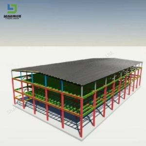 Multi-story Prefabricated Steel Structure Warehouse Building Construction Metal