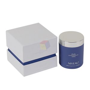 White Customized Skincare Box Packaging Rigid Cardboard With Foam Tray