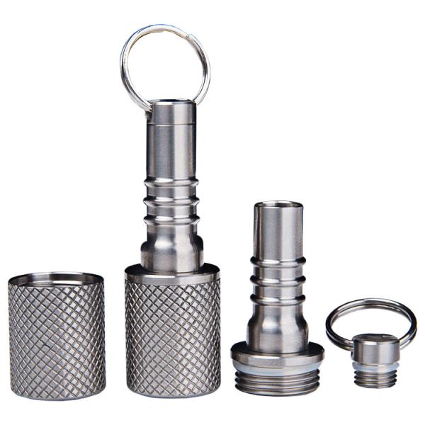 Buy Mini Portable Steel Pill Box With Keychain at wholesale prices