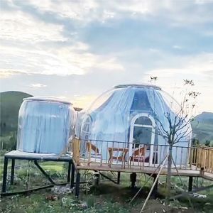 Outdoor Camping Transparent Bubble Tents Lightweight UV Protection