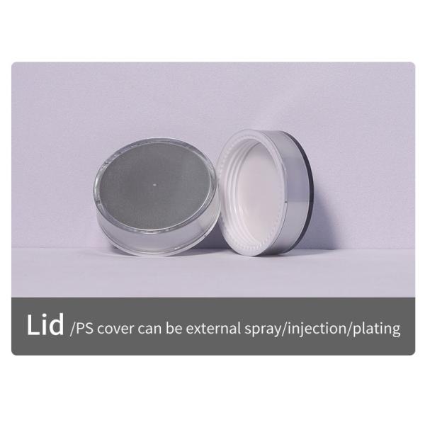 Customer's Logo Luxury 10g Round PS Silver Empty Clear Plastic Packaging Cosmetic Cream Jar for Lip Balm