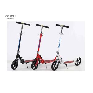 PU Carbon Steel 13CM Pedal Kick Scooter With Handbrake Over 5 Years Old