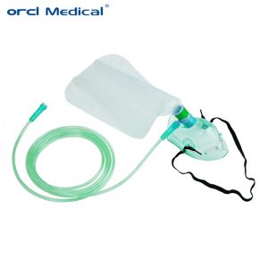 China High Quality Factory Disposable Bag Type Non-Rebreathing Oxygen Mask With Reservoir Bag on sale