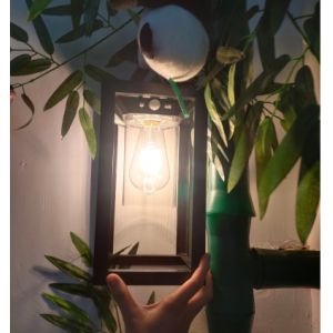 Solar Cells 2000MAH Lithium Battery Black Warm White Decorative Solar Lights for