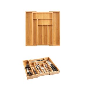 Efficiently Store Your Cutlery in Style with Our Classic Design Drawer Organizer