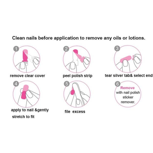 New design Fashionable Glitter Nail Art Salon Nail Polish Stickers Nail Art Set 16-20 pieces