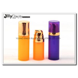 Quality Medium - section electroplating PP Airless Bottle 150ml head cap gold for sale