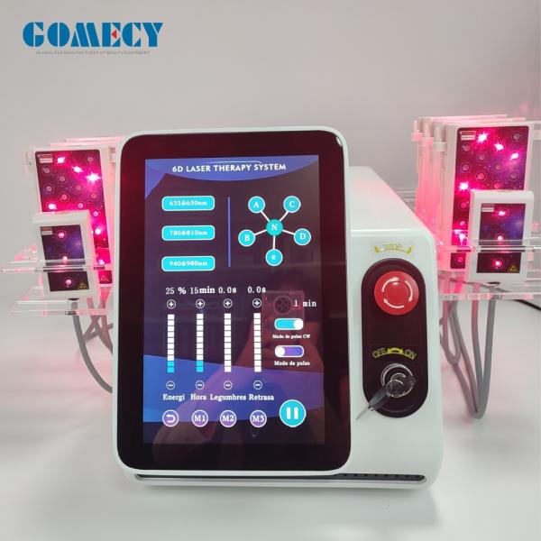 Portable 6d Lipo Laser Body Sculpting Machine 980nm 635nm 650nm 780nm 810nm 940nm