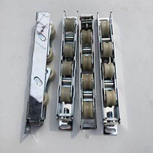 Stainless Steel Adjustable Sliding Door Roller Four Door Pulley 23mm Width 20mm