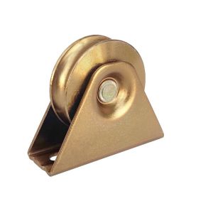 Quality 4'' U groove steel galvanized roller for iron gate with single bearing sliding gate wheel for sale