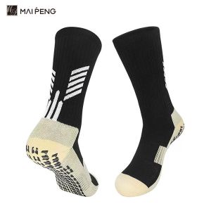 Custom Non Slip Athletic Football Socks Breathable Mesh Men Grip Socks