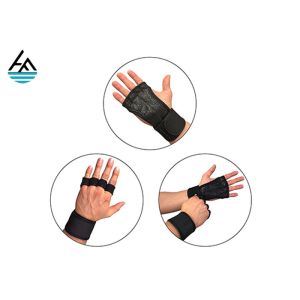 Waterproof Neoprene Weightlifting Wrist Wrap With Leather Hand Grip