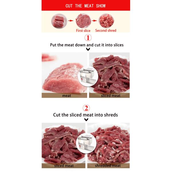 Factory outlet electric table type automatic commercial meat slicer cutter Shredded meat cutting machine