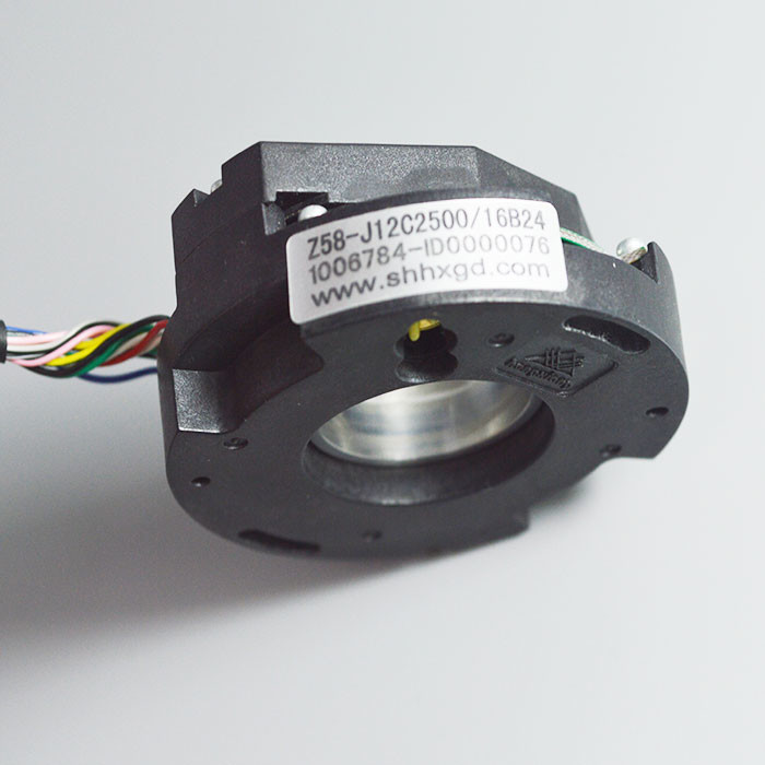 Quality 2500 Pulse 10 Poles Bearingless Encoder Z58 Thickness 20mm Thinnest DC8-30V for sale