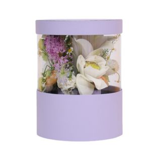 Rigid Boxes Custom Shipping Transparent Graduation Flower Gift Boxes for