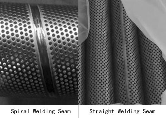 Stainless Steel Perforated Tubes, Round Hole With Different Patterns
