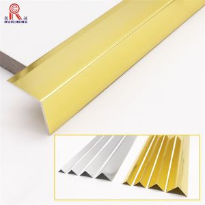 Transition Profile Aluminium L Shape Trim Ceramic Edge Protector Angle Strips