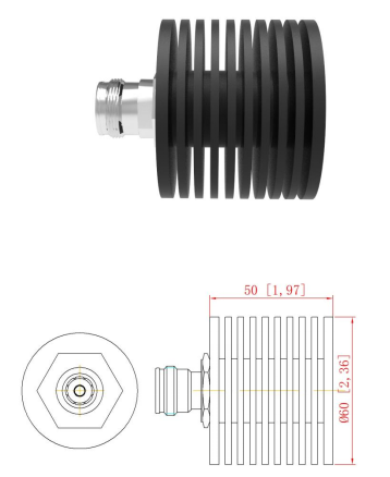 DC-6GHz 30W Dummy Load / Termination Load with 4.3-10 Female Interface