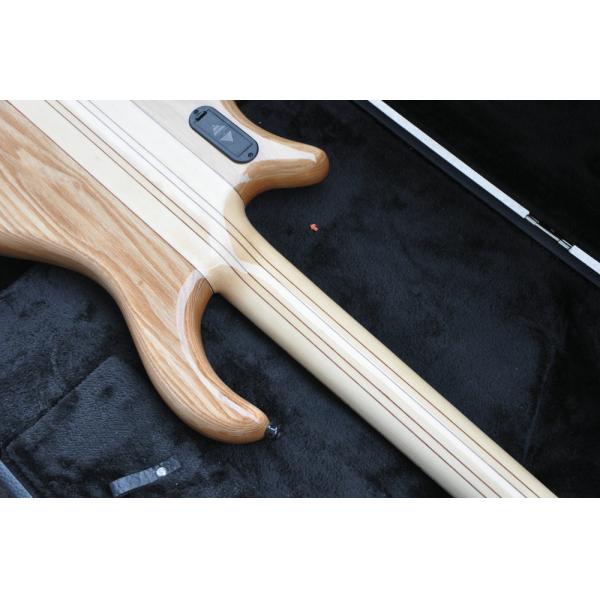 5 string custom bass guitar fanned frets electric bass guitar neck through body