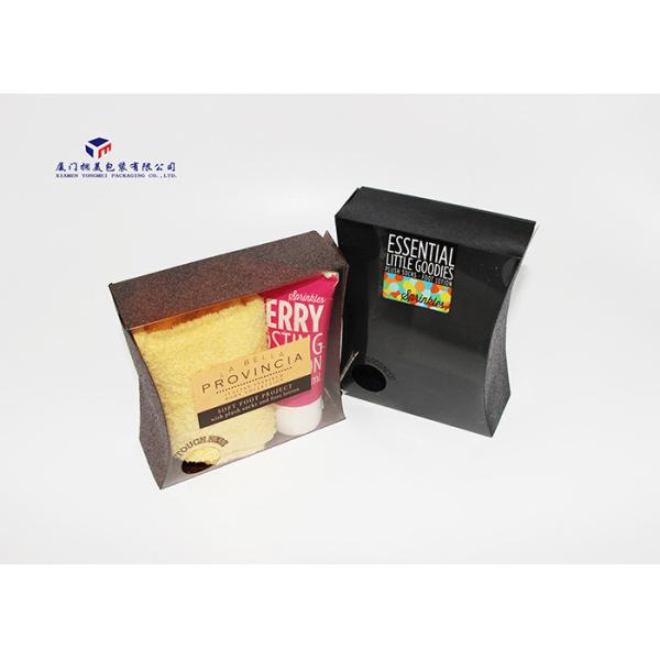 Custom Printed Plastic Pillow Boxes Rigid PVC 4 Sides Embossed 11.5X4.5X13cm