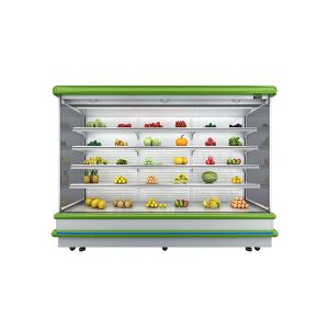 Quality European System Multideck Open Chiller Deep Freezer Display With LED Light for sale