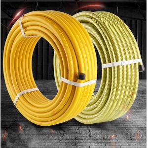 N15 3/4" Natural Gas Hose For Heater , PE Coated Corrugated Steel Gas Pipe