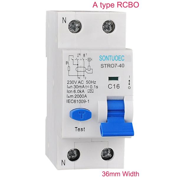 Buy Sontuoec RCBO 36mm Width Single Phase RCBO Circuit Breaker at wholesale prices