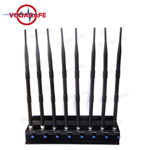 8 RF Power Adjustable Mobile Phone Signal Jammer 2G 3G 4G 5G Cell Phone Signal