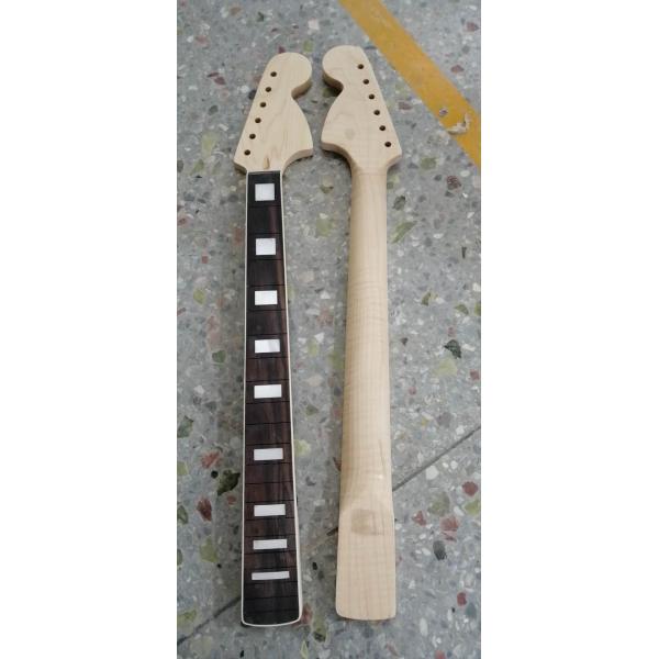 Custom Grand 22 Fret Roasted Maple Electric Guitar Neck for Handmade Tele Guitar Kits Gloss Finished with Bone Nut