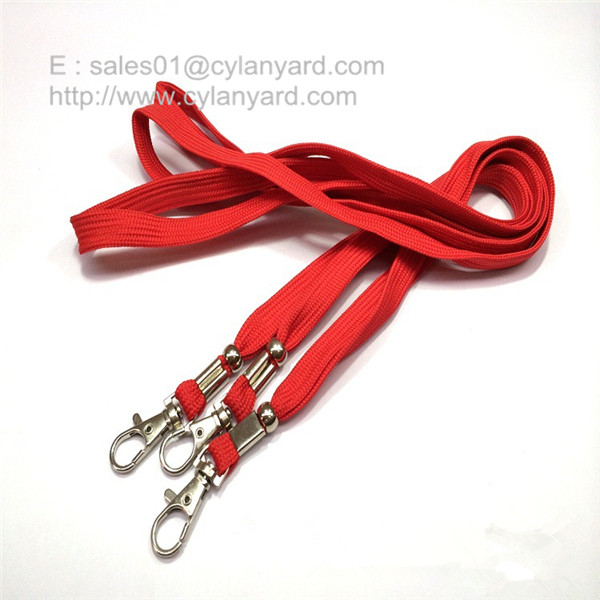 Buy Tubular neck strap with metal crimp and metal bead at wholesale prices