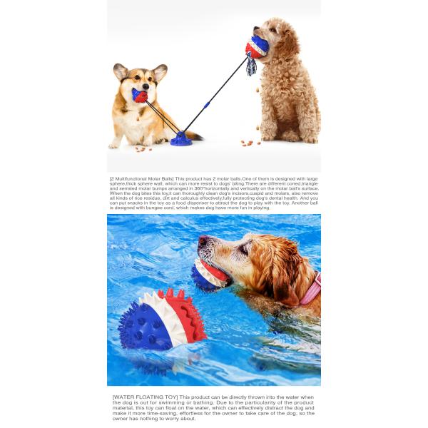 Anxiety Relief Interactive Pet Toys Dog Toy Sucker Drawstring Ball 430g