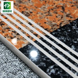 Antibacterial Stair Ceramic Tiles , Flame Polished Porcelain Steps Tile