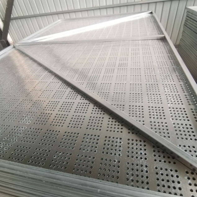 Various hole patterns available for perforated wire mesh panels