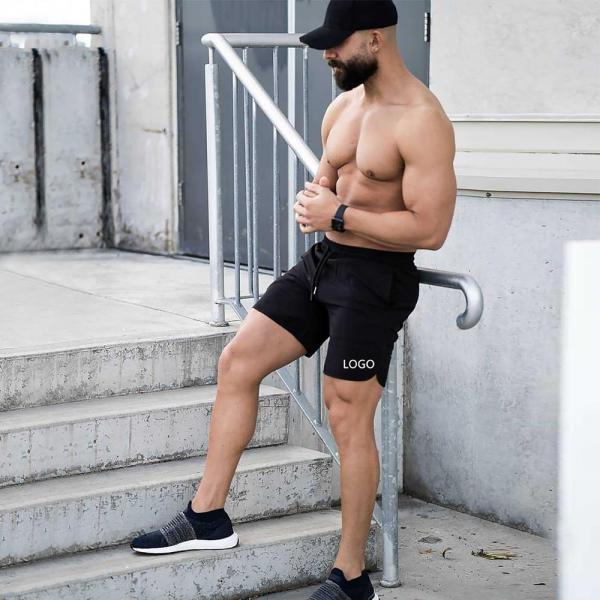 7 Inch Spandex Shorts Workout Shorts Mesh Fitness Mens Gym With Pocket