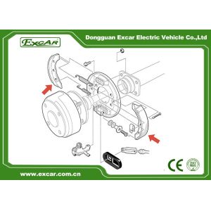 Iron Golf Cart Brake Shoes , Club Car Brake Shoes 101823201