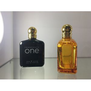 Customized 110ml Luxury Perfume Bottles Transparent Round Edge