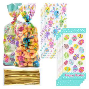 Festival Easter Egg Printed Plastic Treat bag Cellophane Bag