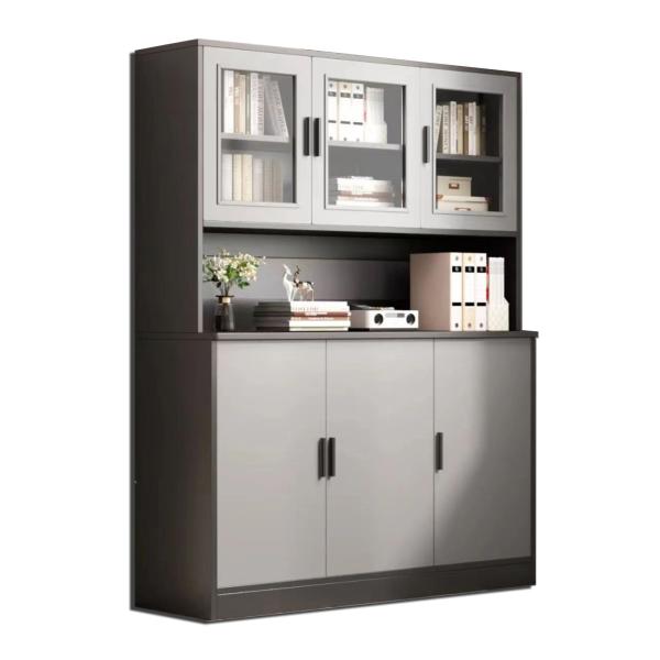 Spacious Wooden Storage Cabinet for Certificates and Trophies in Office or