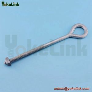 OEM Hot dipped galvanized 3/4" Oval Eye bolt For Rigging hardware