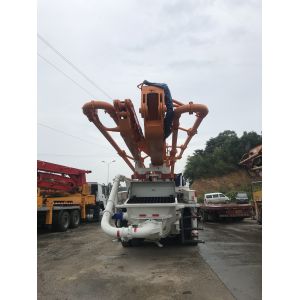 ISO90001 Approved Used Cement Truck , Concrete Pumping Truck 37 Meters