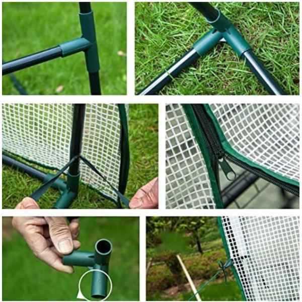 5 Tier PVC Gardening House with Steel Tube Frame Dia 16mm and Vinyl Greenhouse Design