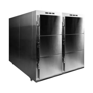 6 Bodies Mortuary Body Fridges 220v 50hz Body Freezer Morgue